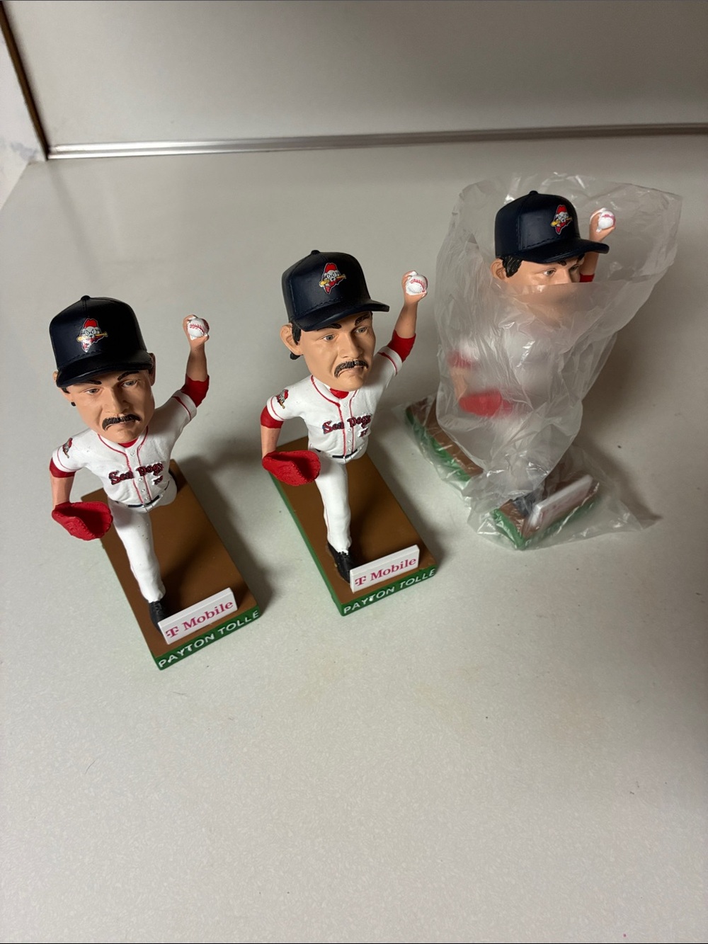 3 Payton Tolle Bobblehead Baseball Figures Portland Seadogs Boston Redsox Rare